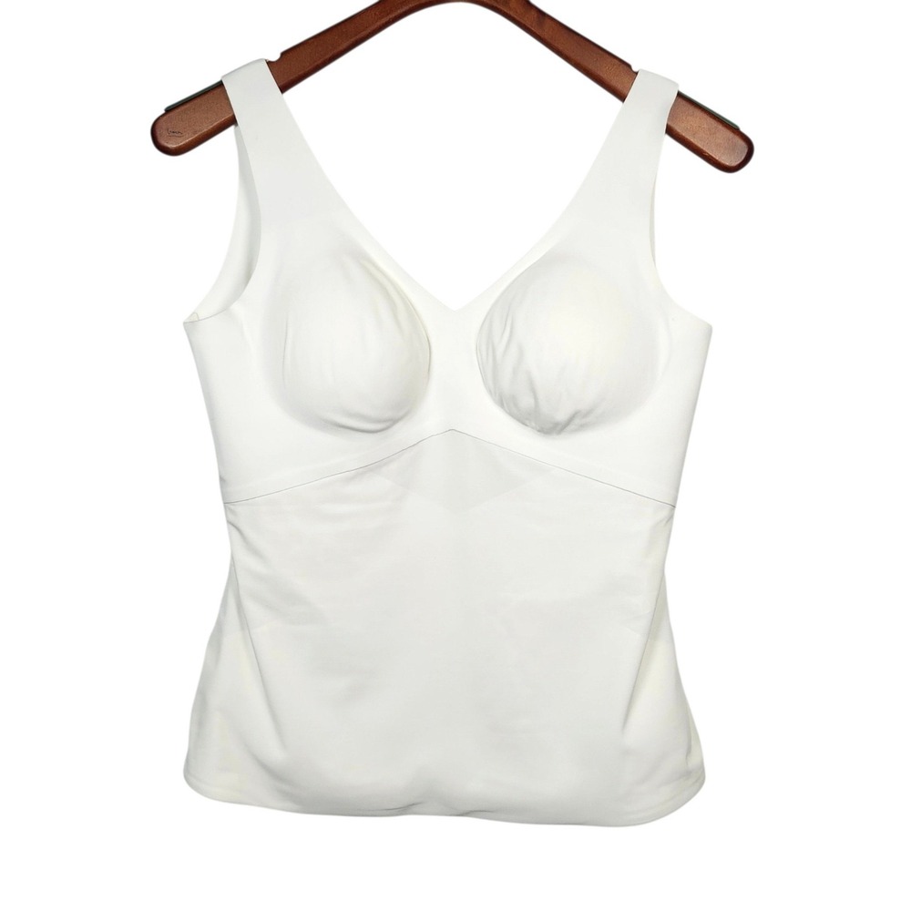 Honeylove Cami Bodysculpt Tank Top Women XL White V-Neck Compression NWT